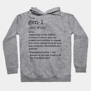 Transformers - GEN 1 - definition 2.0 Hoodie